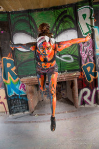 Session Bodypainting (Emilie Caillon - Poonam Malpani) / Domaine d'Orgemont, Cerny - 24 septembre 2016